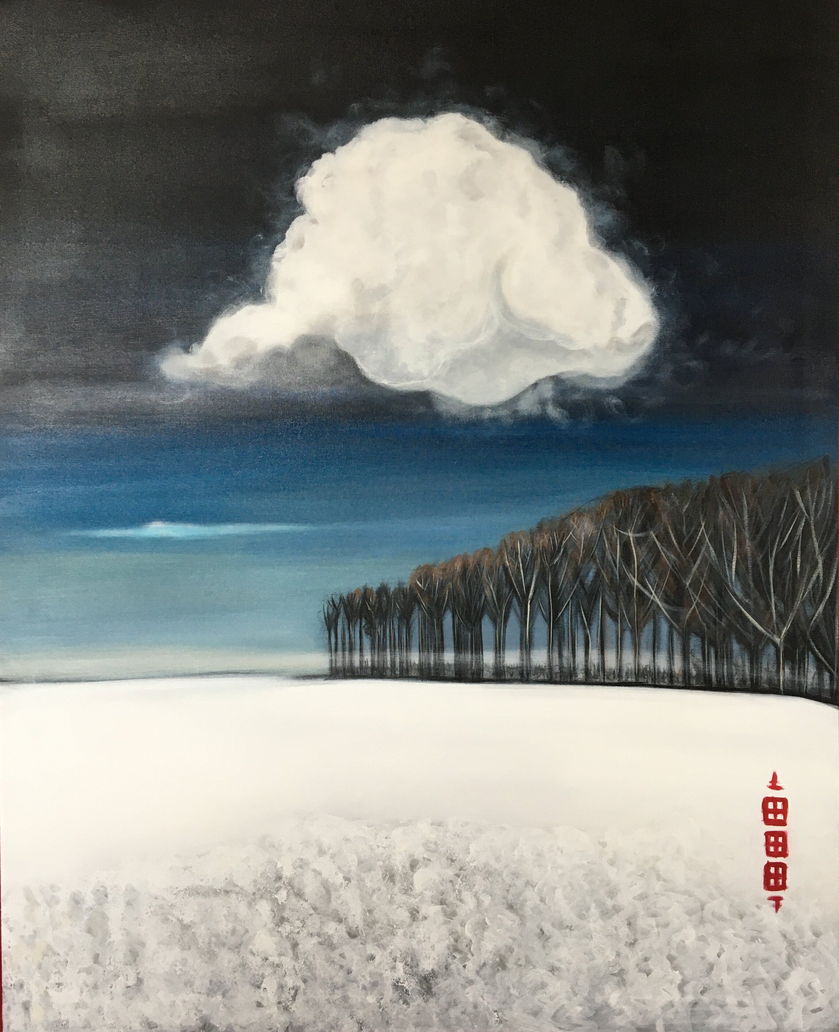 Thema Wolke Gemälde