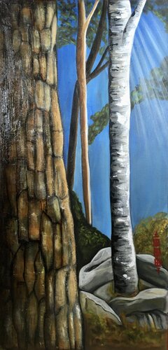 Bain de Forêt von Séverine Gallois, Malerei kaufen auf Singulart