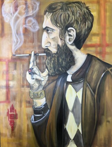 Le Hipster by Séverine Gallois, Painting for Sale on Singulart