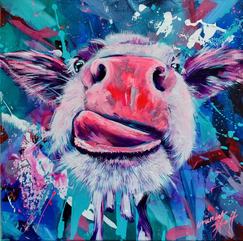 Echt Kuuhl van Inge Gründel-Pfaff, Schilderij te koop op Singulart