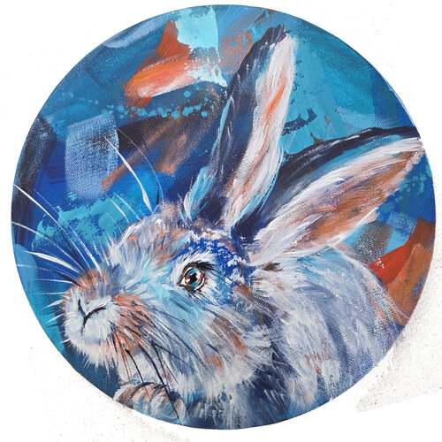 Hase by Inge Gründel-Pfaff, 油畫 for Sale on Singulart