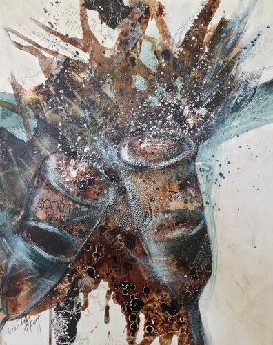 let´s party I by Inge Gründel-Pfaff, 油畫 for Sale on Singulart