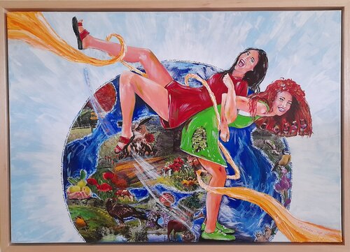 Freundschaft van Inge Gründel-Pfaff, Schilderij te koop op Singulart