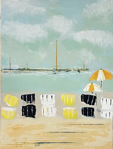 Ein Sommertag am Meer by Doris Heinrichs, Painting for Sale on Singulart