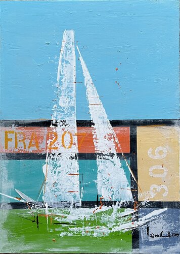 Sailing in summer von Doris Heinrichs, Malerei kaufen auf Singulart