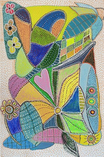 Flower Power par Doris Heinrichs, Peinture en vente sur Singulart