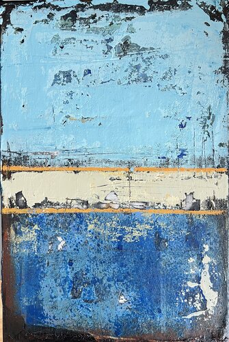 Flacher Horizont par Doris Heinrichs, Peinture en vente sur Singulart
