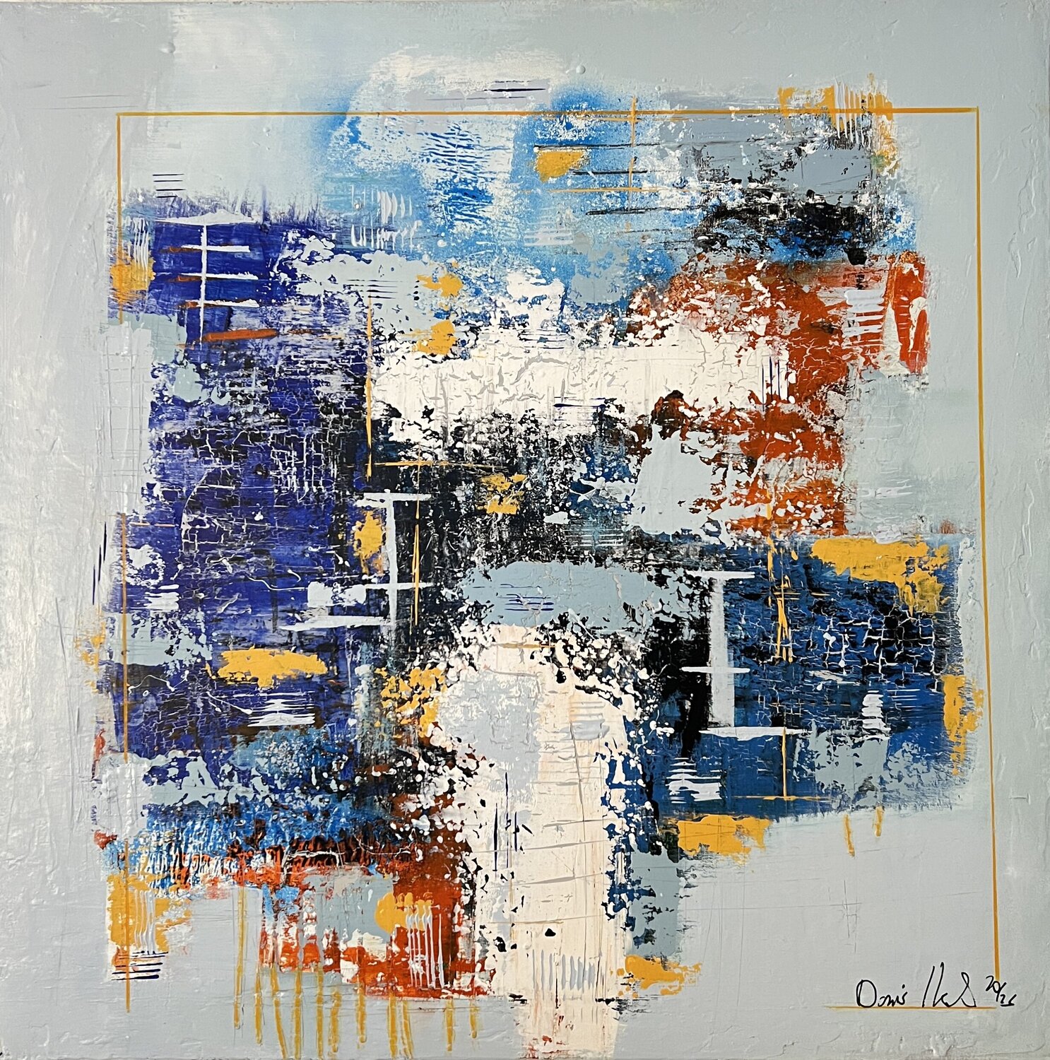 Fragments of a Restless City” Doris Heinrichs Originalgemälde zu verkaufen