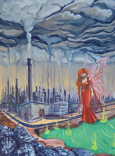 Désenchantée di Deborah Ozil, Pittura in vendita su Singulart