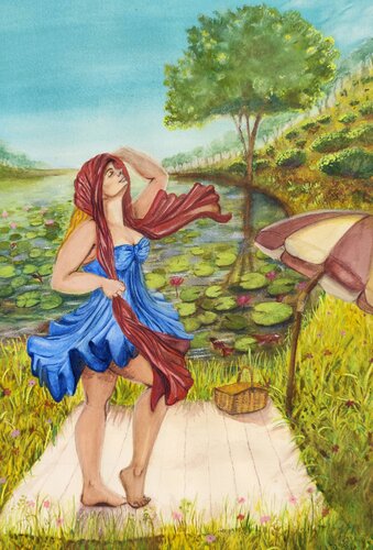 Ophélie s'est choisi de Deborah Ozil, Obra en papel a la venta en Singulart