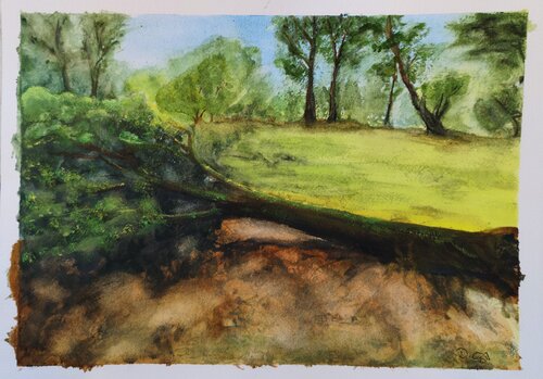 L'arbre couché von Deborah Ozil, Malerei kaufen auf Singulart