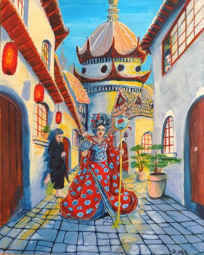 La promenade von Deborah Ozil, Malerei kaufen auf Singulart