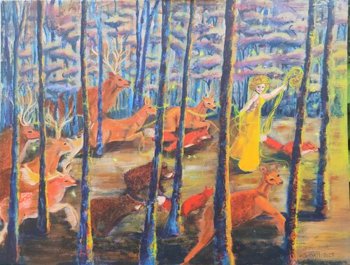 Suivez la guide! de Deborah Ozil, Pintura a la venta en Singulart