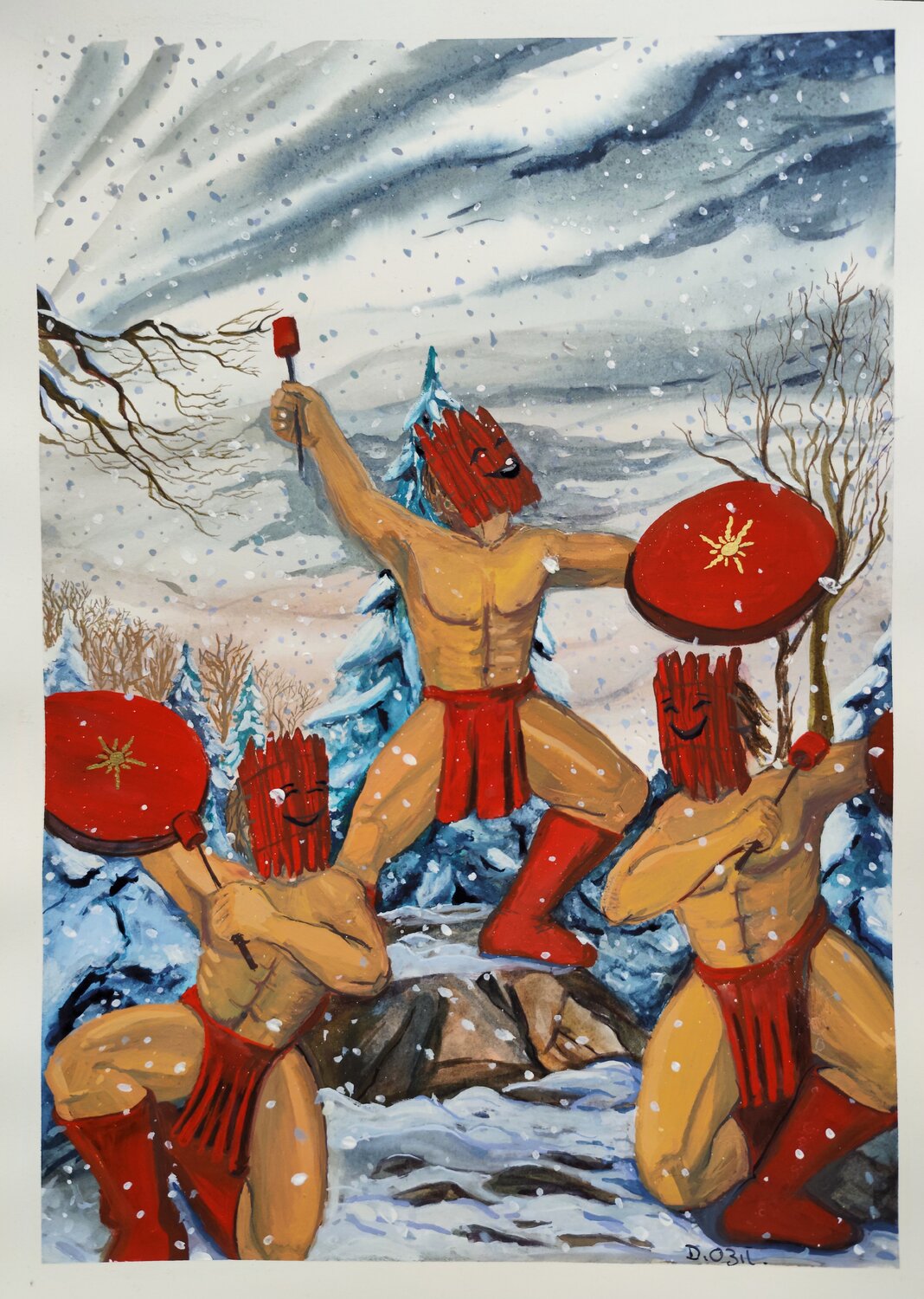 Les Tambours chassent l'hiver Deborah Ozil