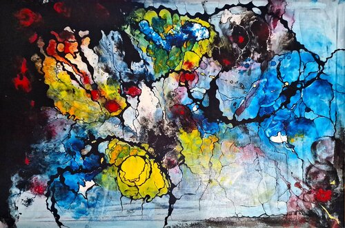 Himmel bei Nacht von Ingrid Reichenberger, Malerei kaufen auf Singulart