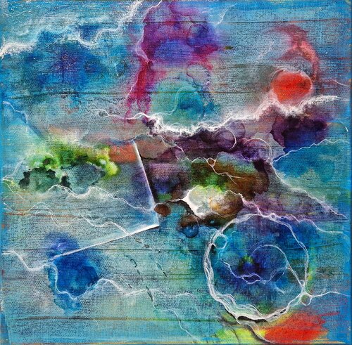 "Variation in Blau Nr. 2" di Ingrid Reichenberger, Pittura in vendita su Singulart