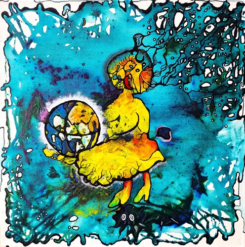 "Die Welt in unserer Hand" von Ingrid Reichenberger, Malerei kaufen auf Singulart