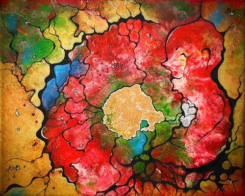 "Am Nabel der Welt" von Ingrid Reichenberger, Malerei kaufen auf Singulart