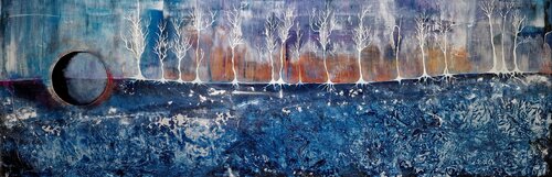 "Der Wald hat Nerven – wortwörtlich" van Ingrid Reichenberger, Schilderij te koop op Singulart