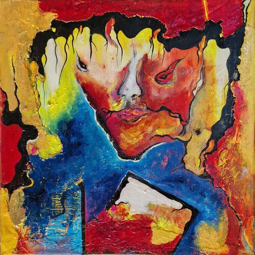 „Maske" von Ingrid Reichenberger, Malerei kaufen auf Singulart