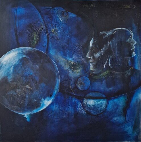 "Zwischen den Gedanken" von Ingrid Reichenberger, Malerei kaufen auf Singulart