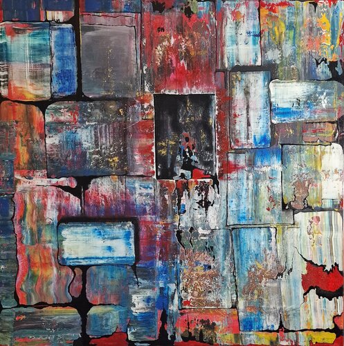 Neur-O-Rakel Nr. 02 van Ingrid Reichenberger, Schilderij te koop op Singulart