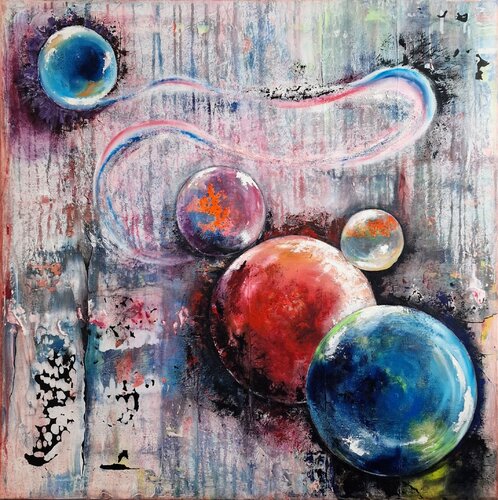 "Verbundene Einsamkeiten" van Ingrid Reichenberger, Schilderij te koop op Singulart