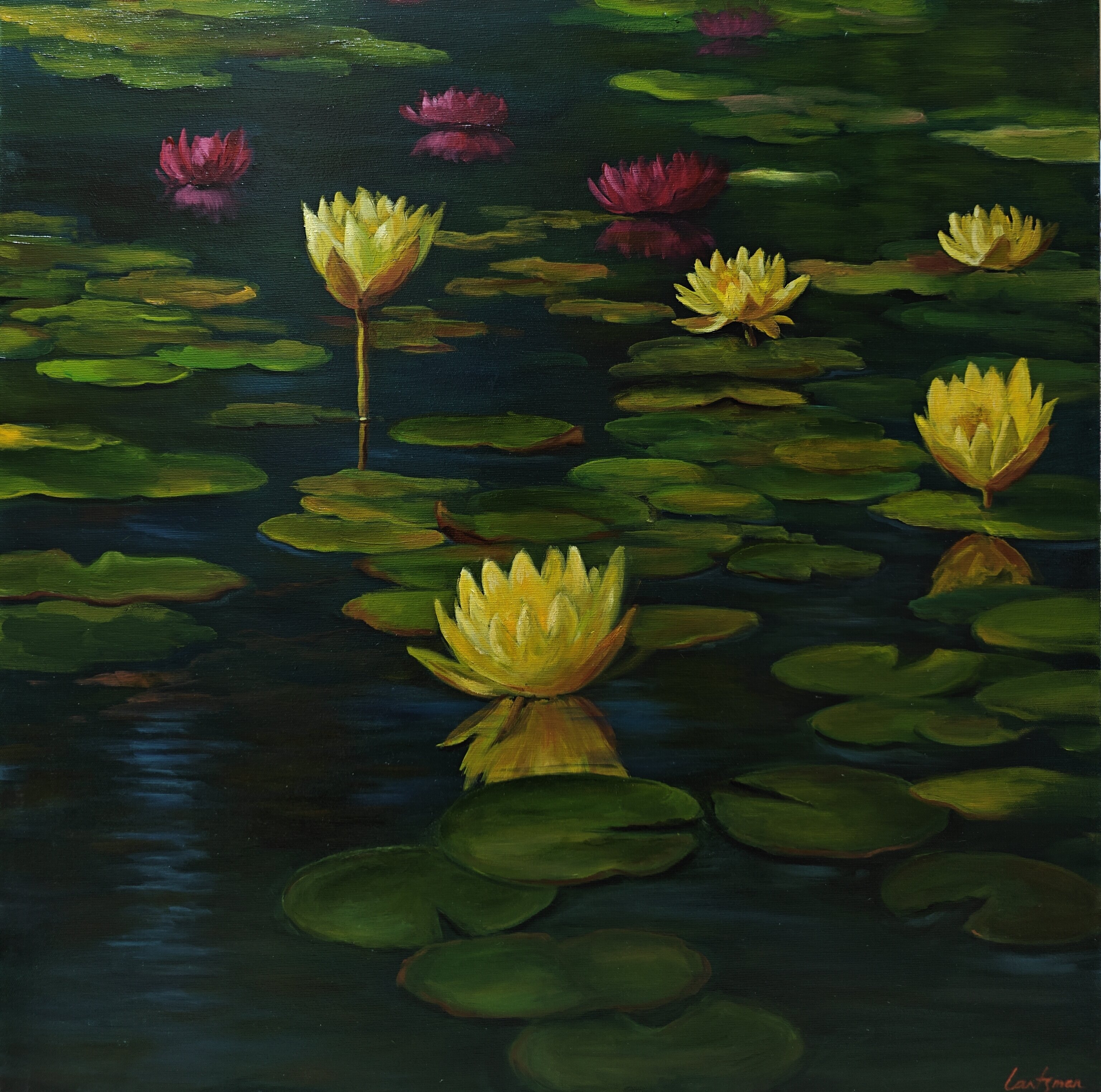開花中