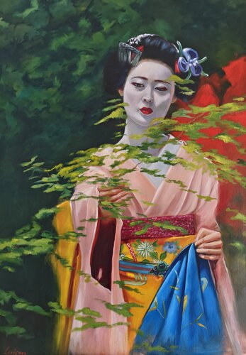 The magical world of geisha 2 von Jane Lantsman, Malerei kaufen auf Singulart