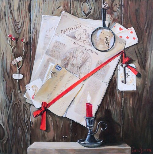 Trompe-l'Oeil realistic Still Life (Dutch still life) Jane Lantsman