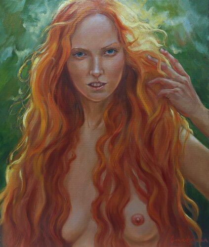 Fiery spirit di Jane Lantsman, Pittura in vendita su Singulart