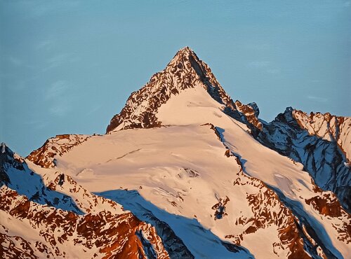 Großglockner bei Sonnenaufgang van Herwig Port, Schilderij te koop op Singulart