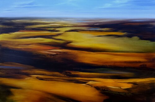 Seelenlandschaft, im Flug di Herwig Port, Pittura in vendita su Singulart