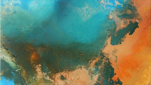 Satellit, blue Ocean di Herwig Port, Pittura in vendita su Singulart