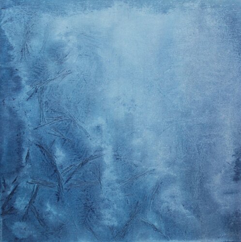 Eiskristalle in Blau von Herwig Port, Malerei kaufen auf Singulart