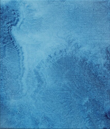 Eiskristalle in Blau van Herwig Port, Schilderij te koop op Singulart