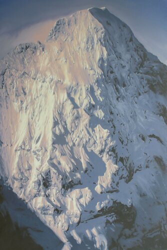 Der Eiger, Erhabenheit im Mogenlicht van Herwig Port, Schilderij te koop op Singulart