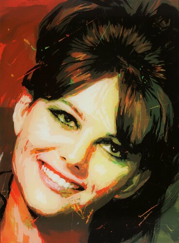 Claudia Cardinale von Herwig Port, Malerei kaufen auf Singulart