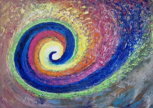 Galaxie van Bina Sommer, Schilderij te koop op Singulart