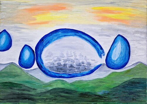 Berge di Bina Sommer, Pittura in vendita su Singulart