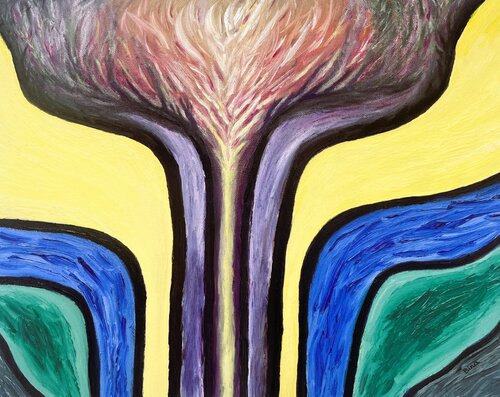 Blume di Bina Sommer, Pittura in vendita su Singulart