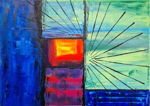 Himmel von Bina Sommer, Malerei kaufen auf Singulart