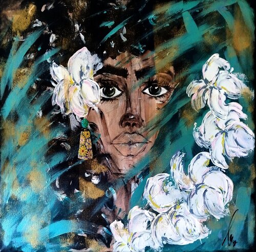 GIRL FROM SEYCHELLES di Francesca Arces, Pittura in vendita su Singulart