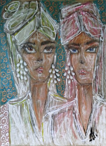SISTERS SPA by Francesca Arces, Painting for Sale on Singulart