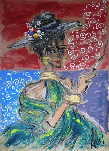LADY MADELEINE par Francesca Arces, Peinture en vente sur Singulart