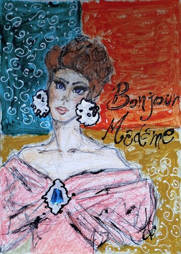 BONJOUR MADAME van Francesca Arces, Schilderij te koop op Singulart