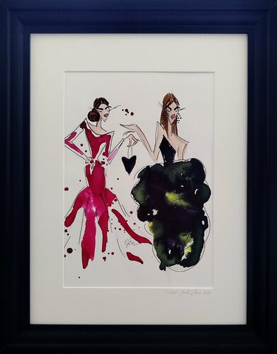 BLACK HEART par Francesca Arces, Peinture en vente sur Singulart