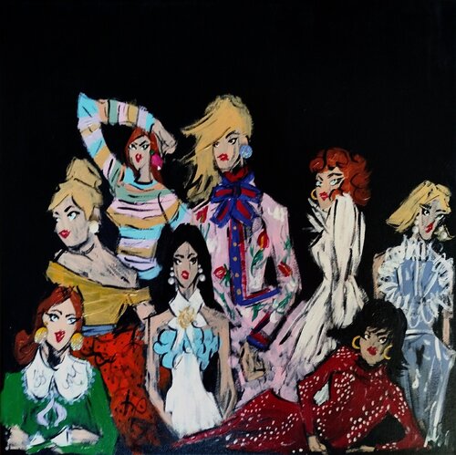Some People Wear Earrings by Francesca Arces, Painting for Sale on Singulart