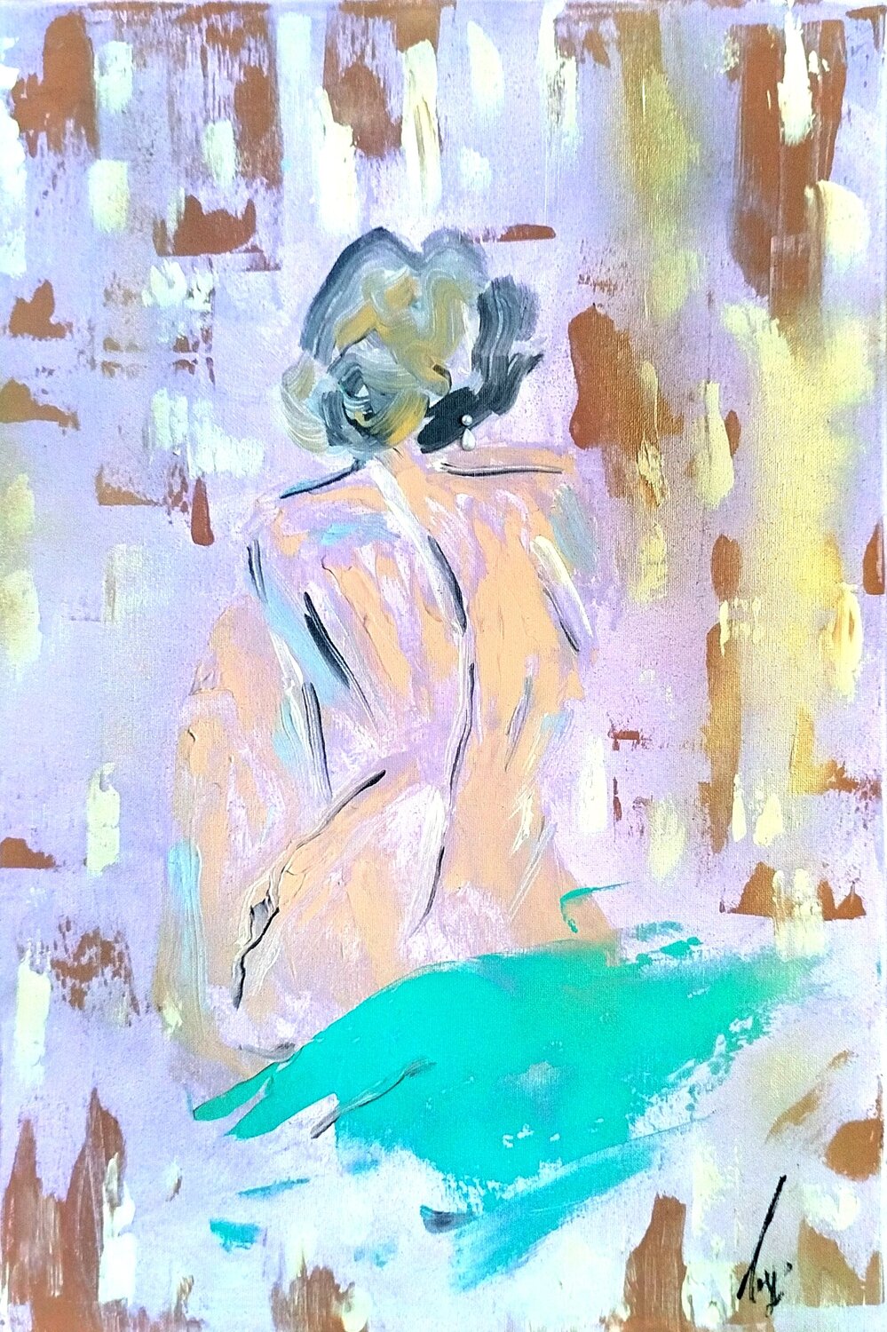 Impressioni Anatomiche | Torsione Francesca Arces Original painting for sale