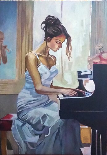 Il Maestro è nell'Anima von Luigi Abbiati, Malerei kaufen auf Singulart